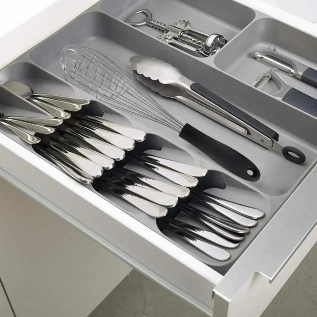 Organizador de Cubiertos 39x40 cm para Cajón de Cocina